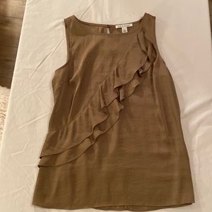 Banana Republic shell tank with ruffle size small